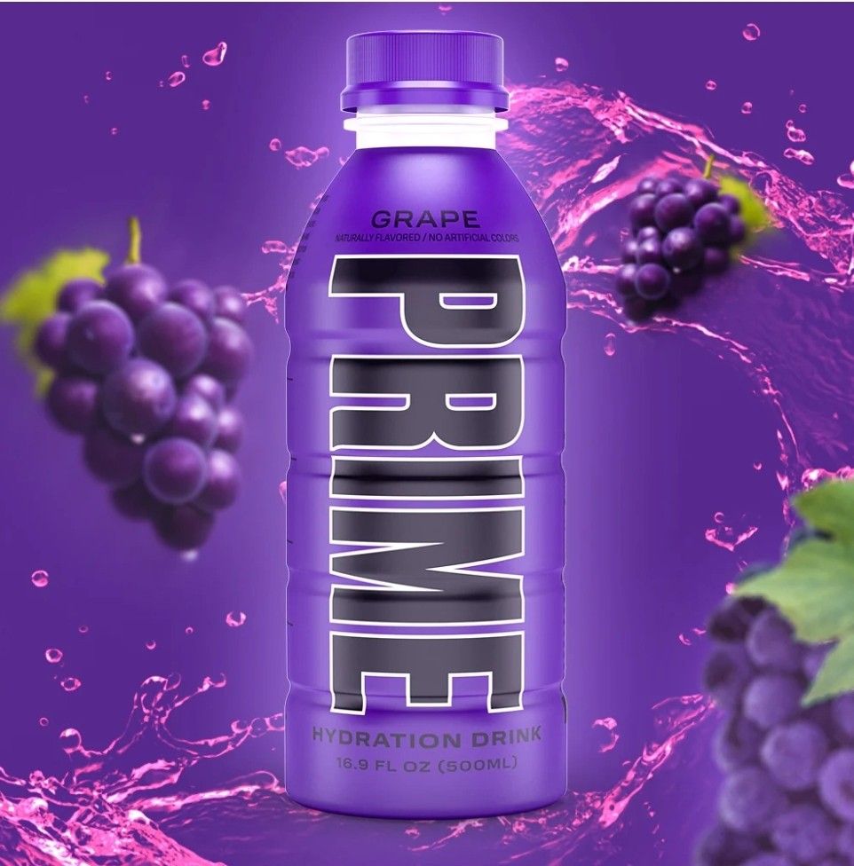 Prime Hydration Drink Ice Pop, Meta Moon, Grape, Tropical Punch, 嘢食