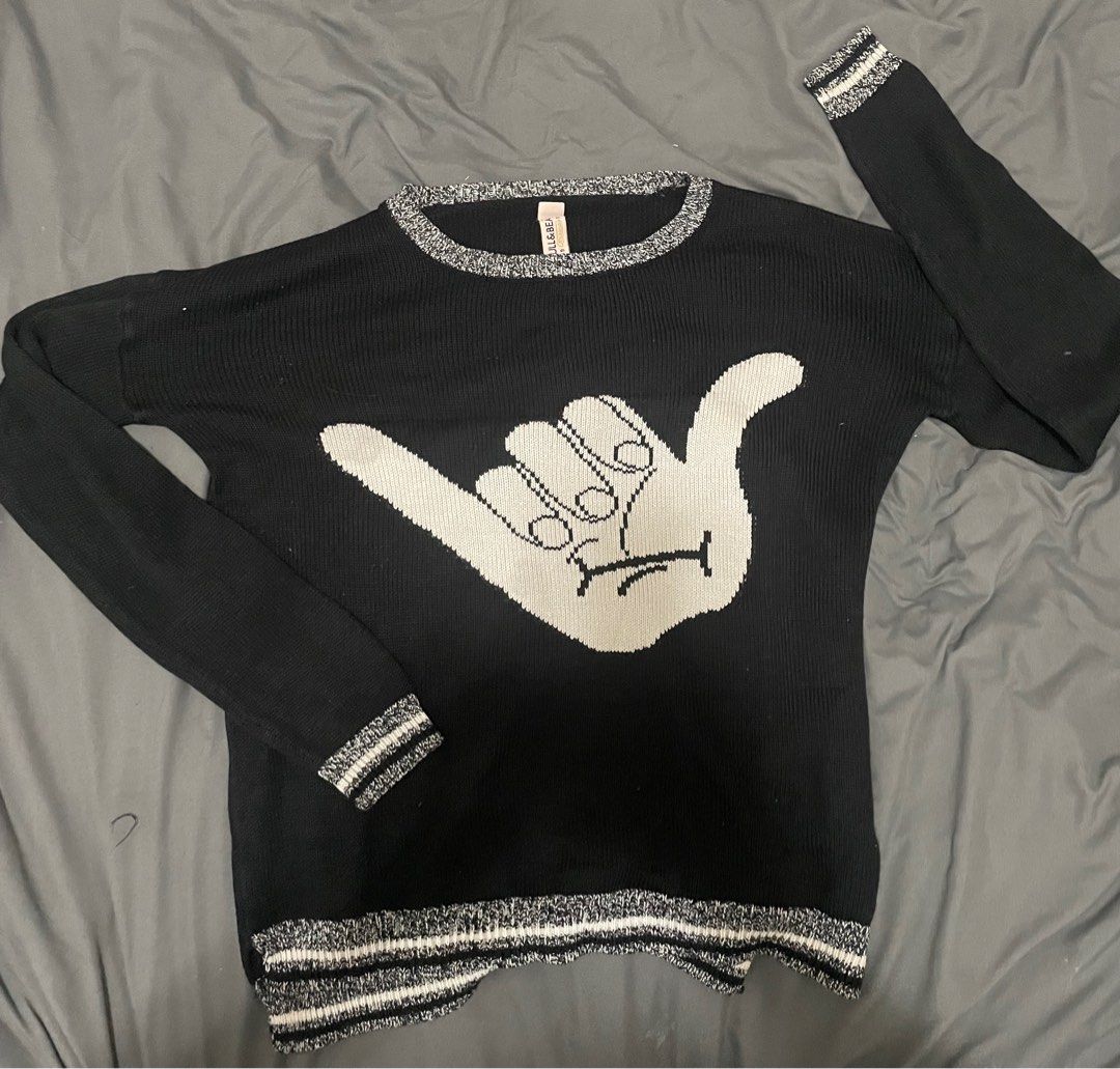 Pull and bear black jumper hot sale