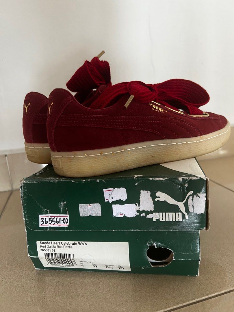 Puma suede outlet red dahlia