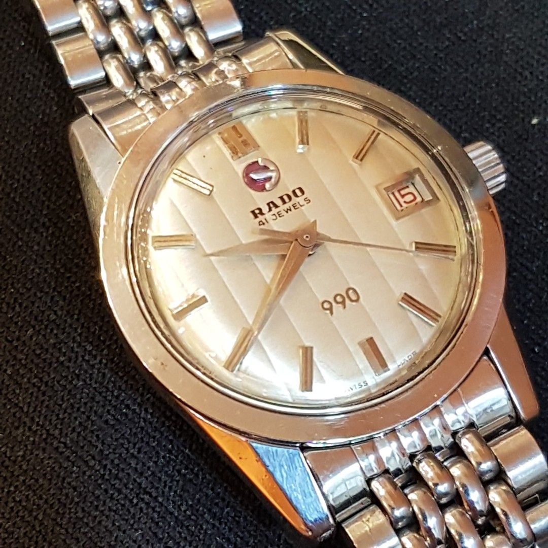 Rado Swiss Made Vintage Watch Ref 990 Automatic Luxury Watches on Carousell