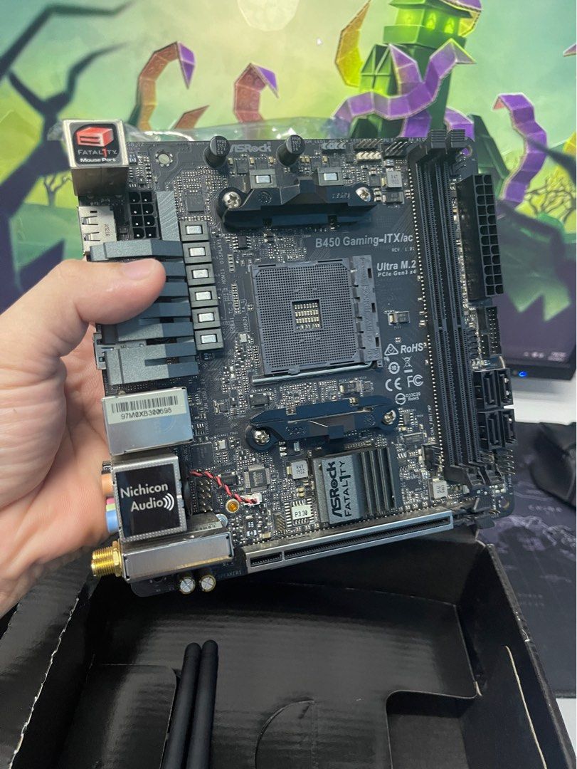 Asrock b450i hot sale
