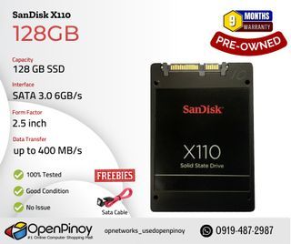 Sandisk X110 128 GB SSD | Pre-Owned