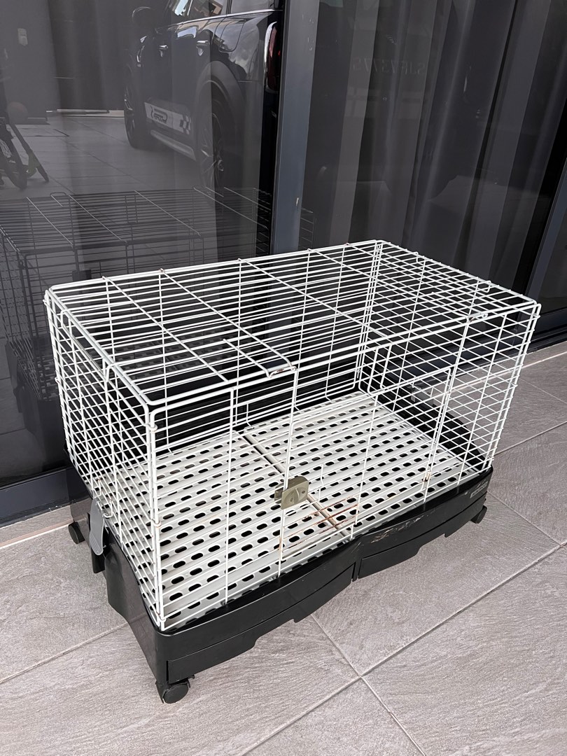 SANCO bunny cage, Pet Supplies, Homes & Other Pet Accessories on Carousell