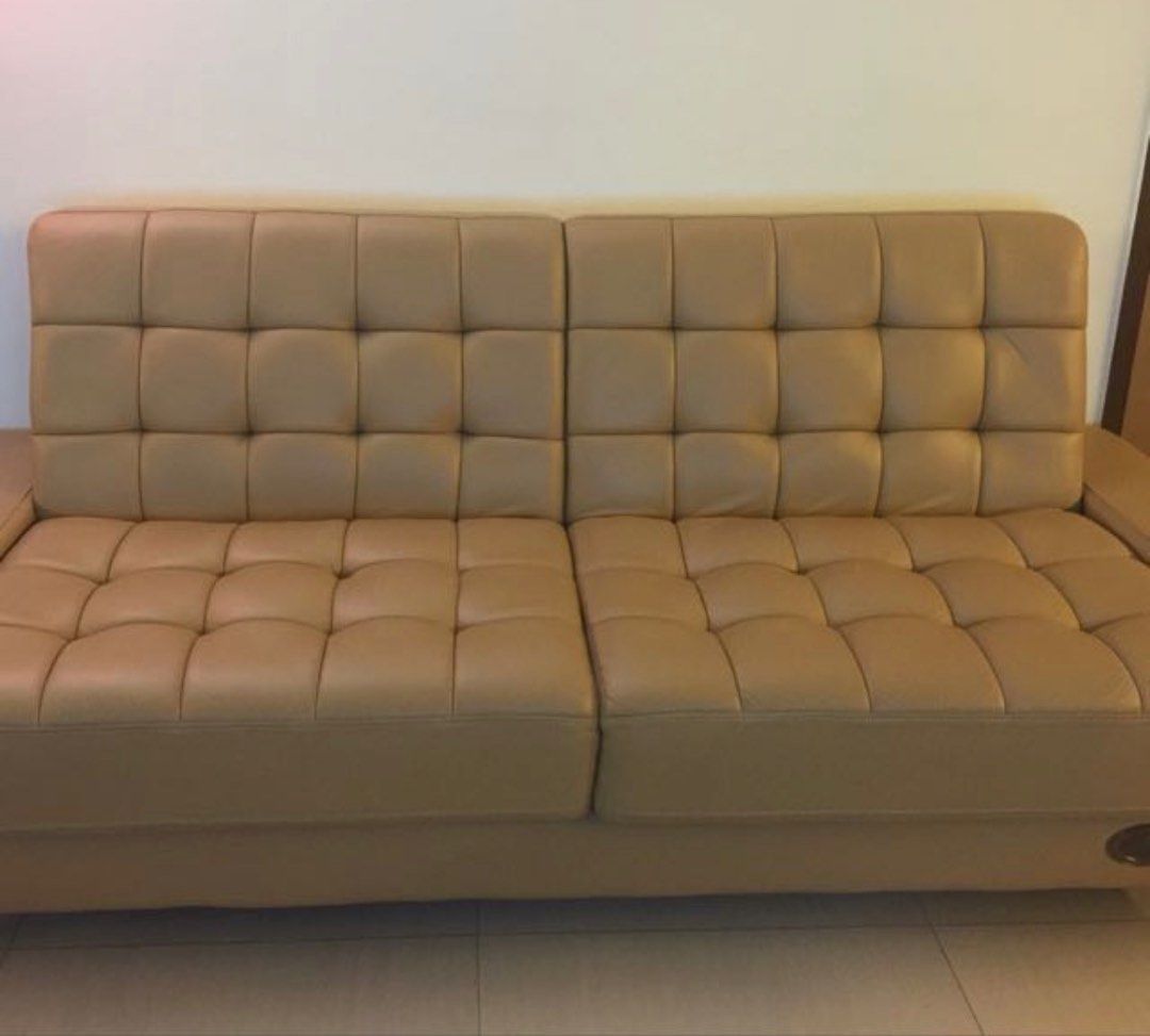 Seahorse leather sofa bed hot sale