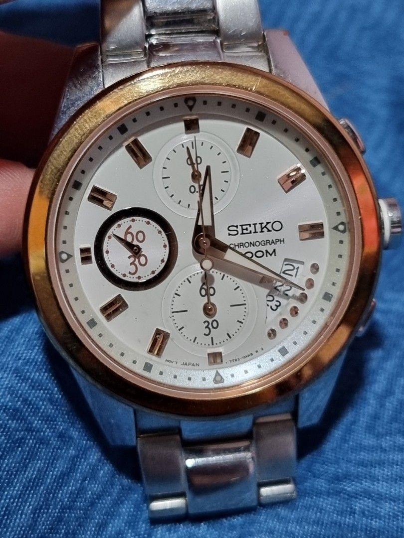 Seiko Chronograph | 7T92-0RV0 | Stainless steel, Women's Fashion