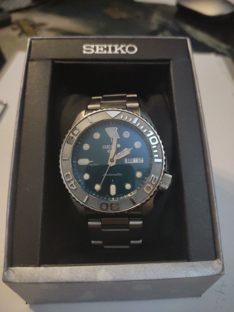 Seiko srpd 61 mod green dial, Men's Fashion, Watches & Accessories ...