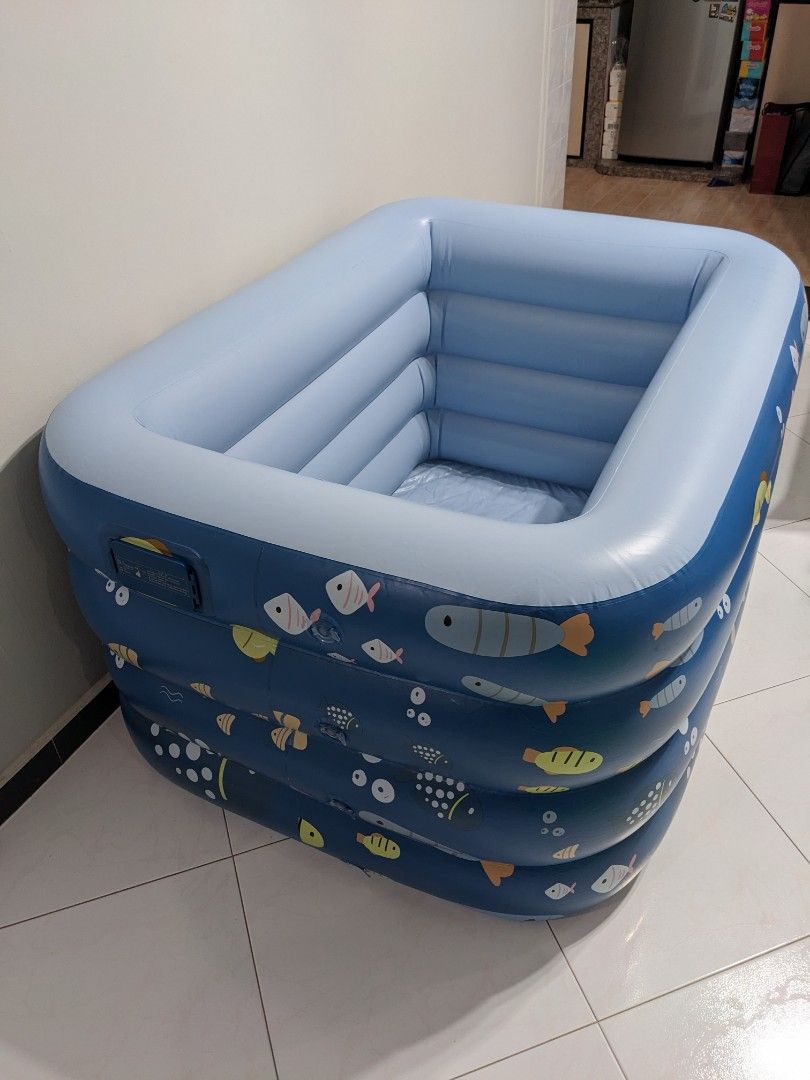 self inflating pool
