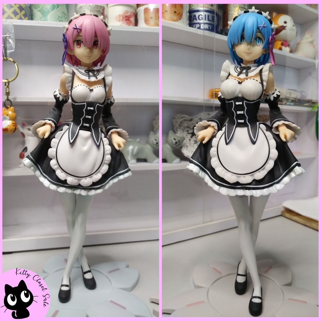 SET OF 2 Re:Zero Starting Life in Another World: Rem and Ram