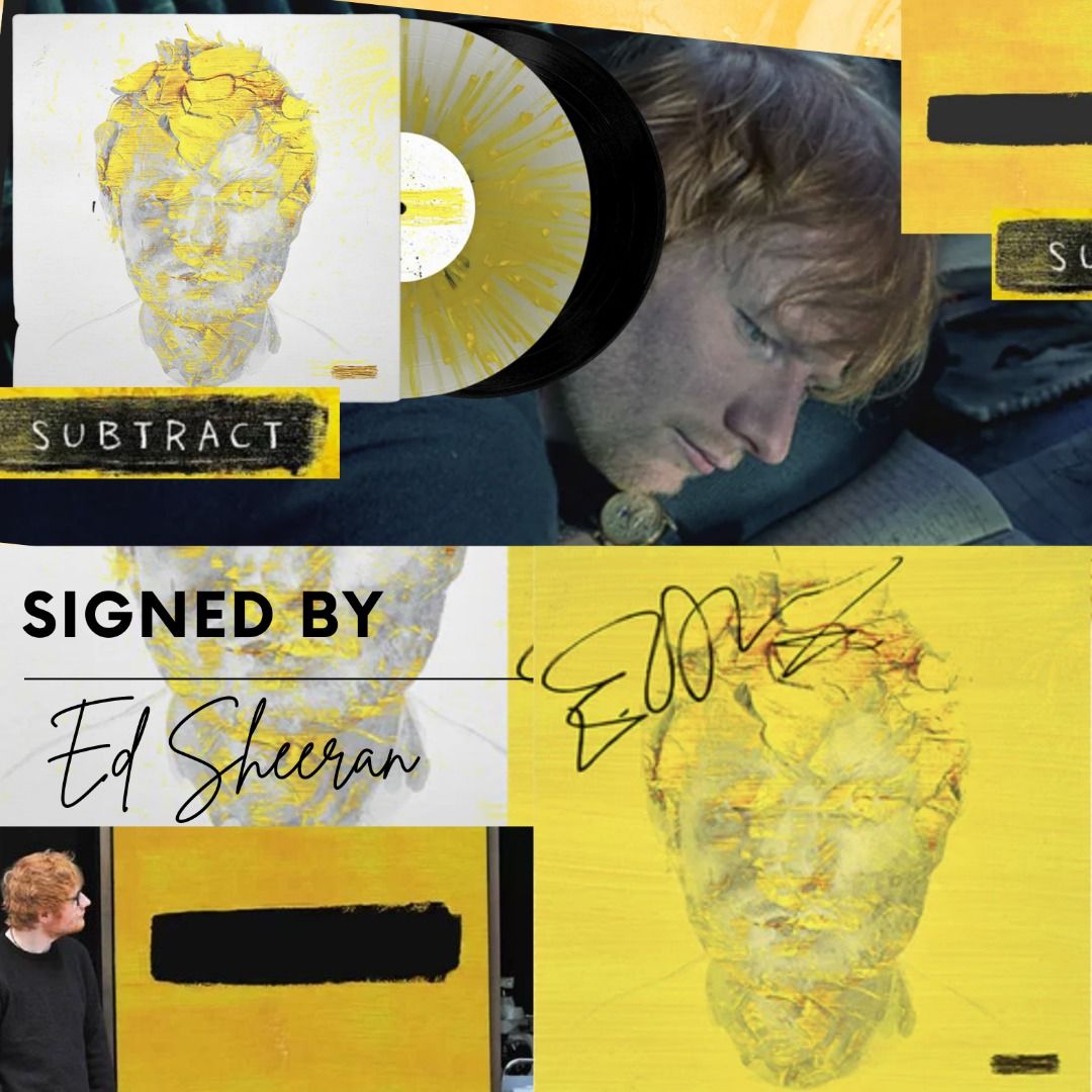 [SIGNED VINYL] SUBTRACT by ED SHEERAN VINYL NEW ALBUM RELEASE SUBTRACT VINYL RECORD