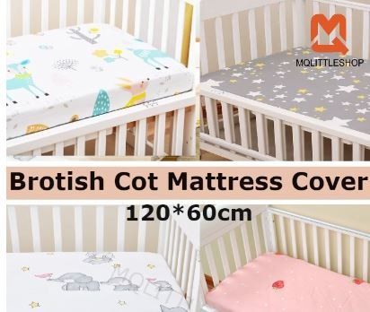 SIZE 120X60CM 100 Cotton baby cot fitted sheet crib mattress
