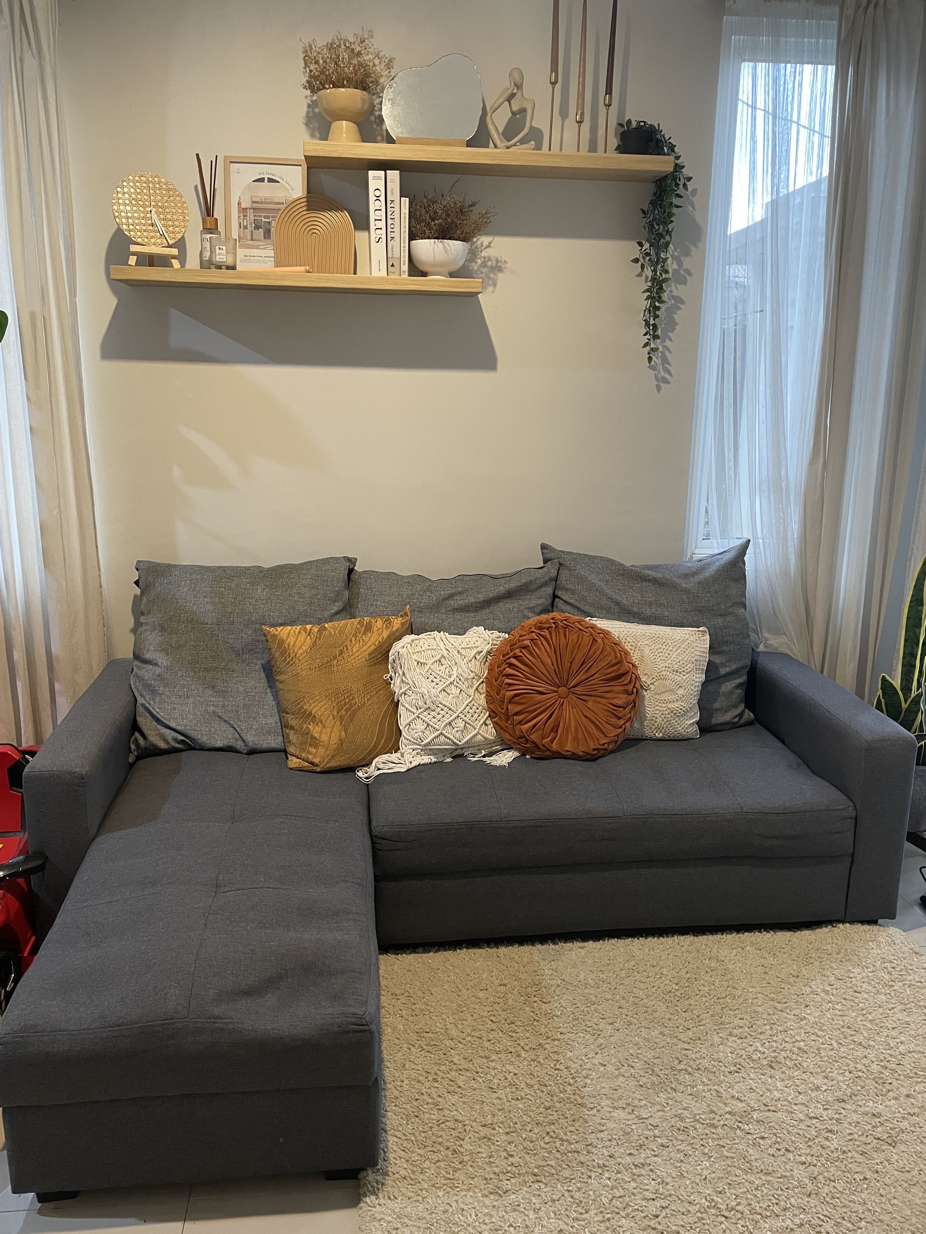 Sofabed Letter L merk JYSK, Perabotan Rumah di Carousell