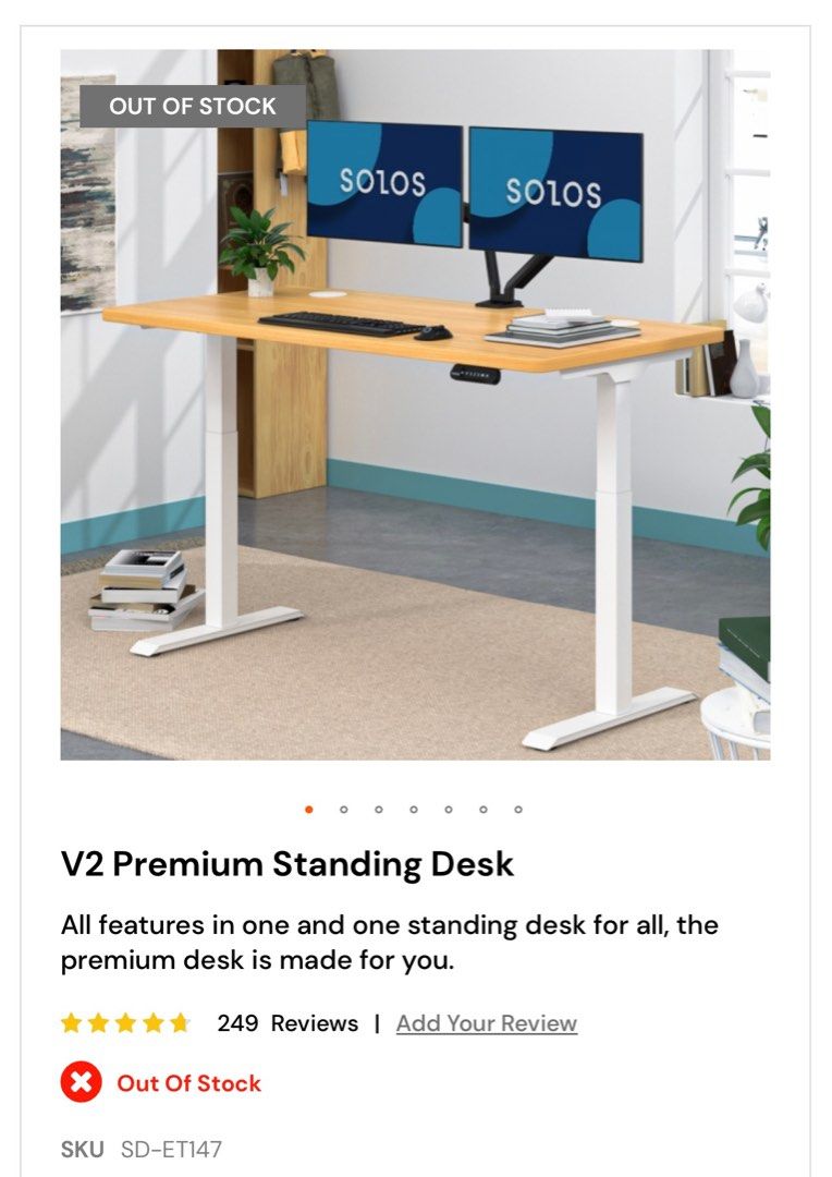 Solos on sale standing desk