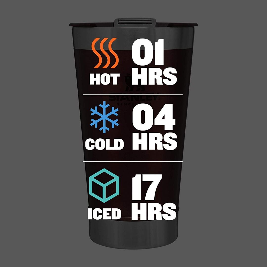 Stanley Classic Stay Chill Vacuum Insulated Pint Glass Tumbler, 16oz Stainless Steel Beer Mug with Built-in Bottle Opener, Double Wall Rugged Metal Drinking Glass, Dishwasher Safe Insulated Cup (Category: Water Bottles & Tumblers) located in Singapore. Submitted by sg.allbestdeal (Listing ID 1218184385, Image 3). Description: ICE COLD REFRESHMENT: Thanks to the double-wall insulation, the Stanley insulated pint glass keeps drinks cold for up to 4