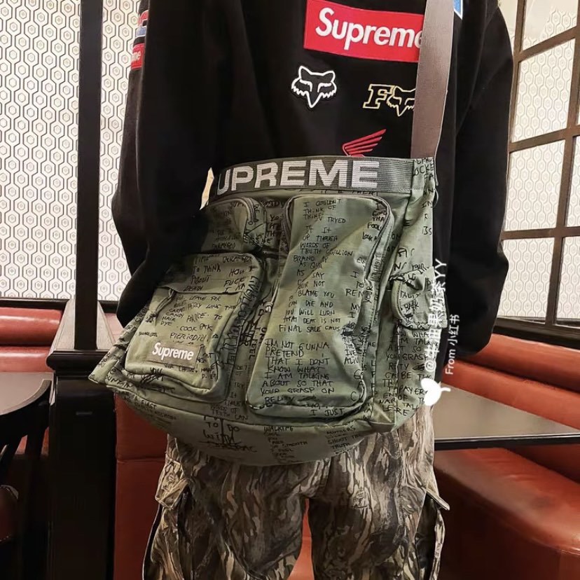 正規店格安Supreme 23ss シュプリームフィールドメッセンジャーバッグ　オリーブ バッグ