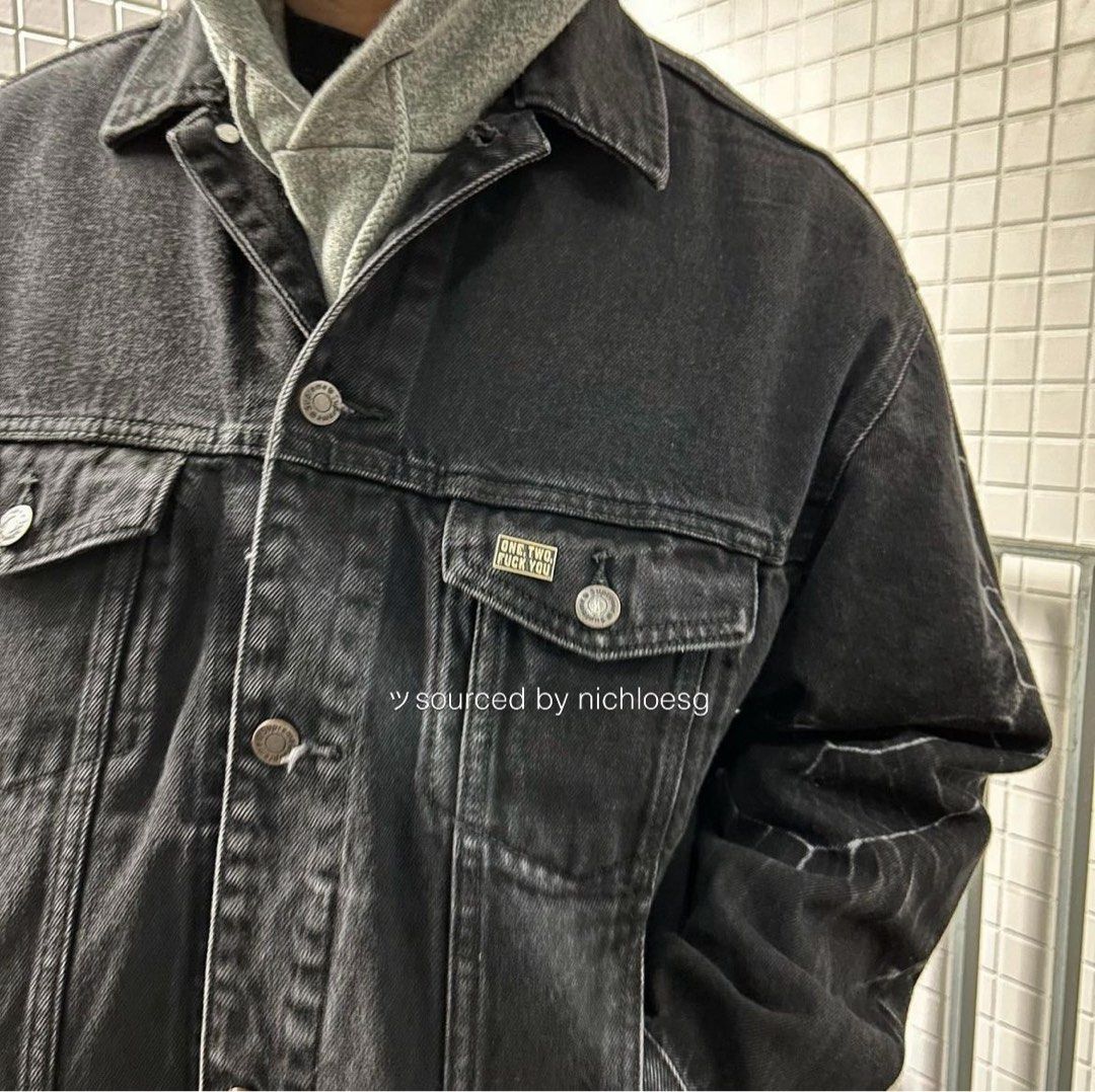 supreme shibori denim trucker jacket 黒 M ジャケット/アウター G