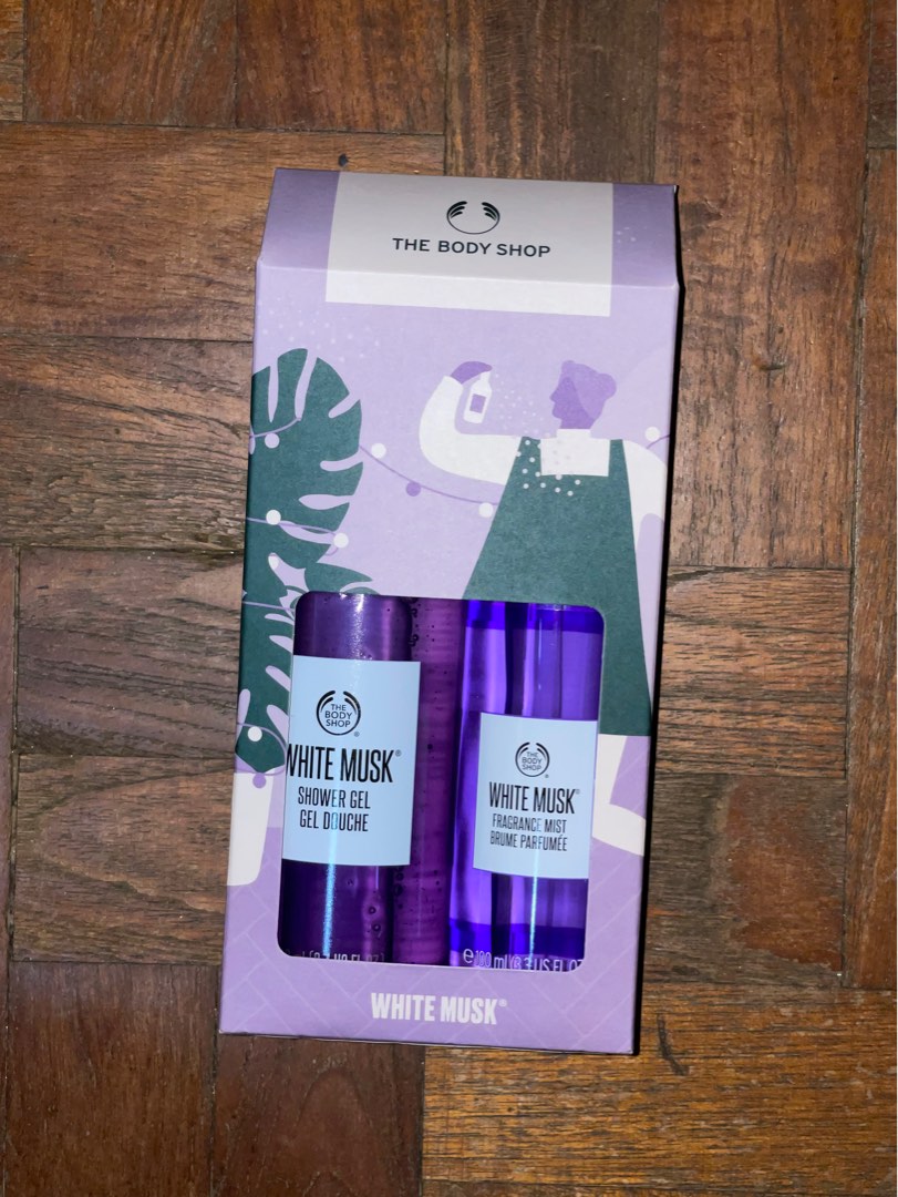 The Body Shop White Musk Shower Gel and Perfume gift set, Beauty