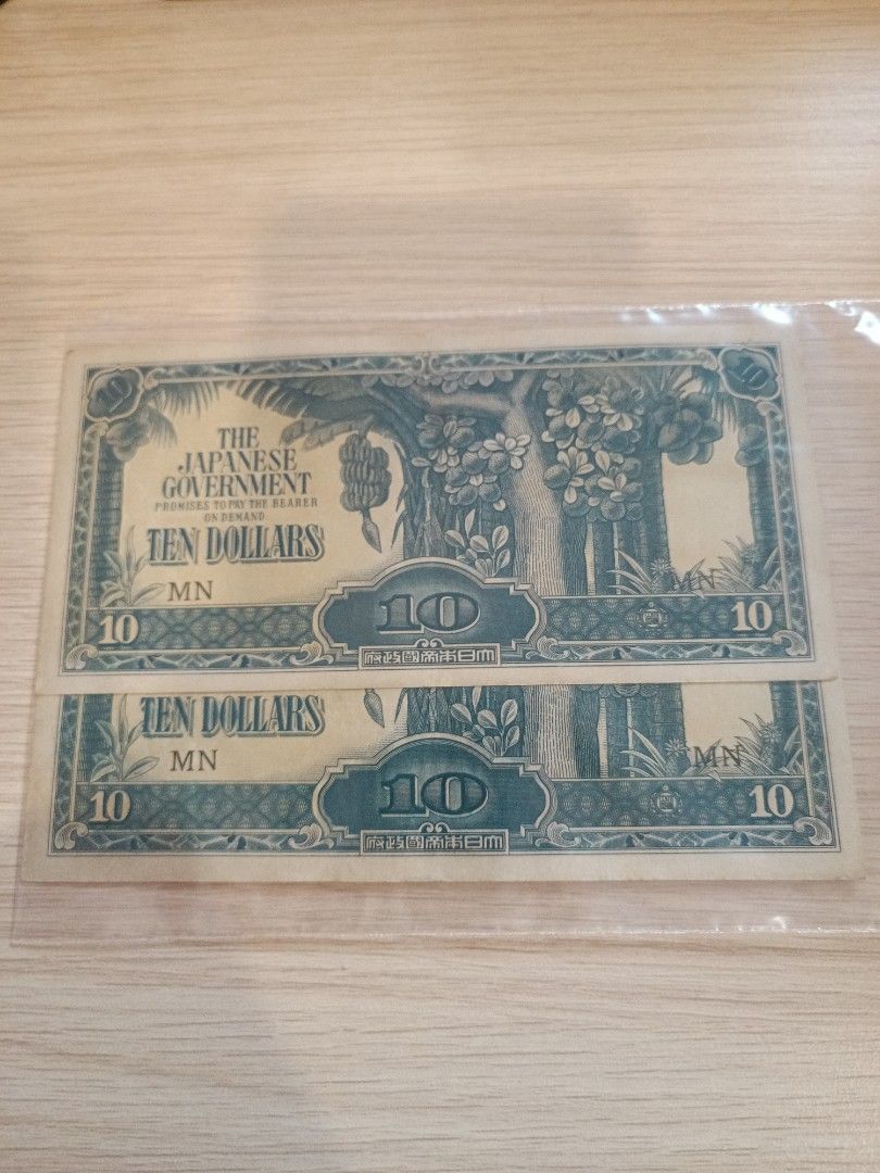 THE JAPANESE GOVERNMENT TEN DOLLARS