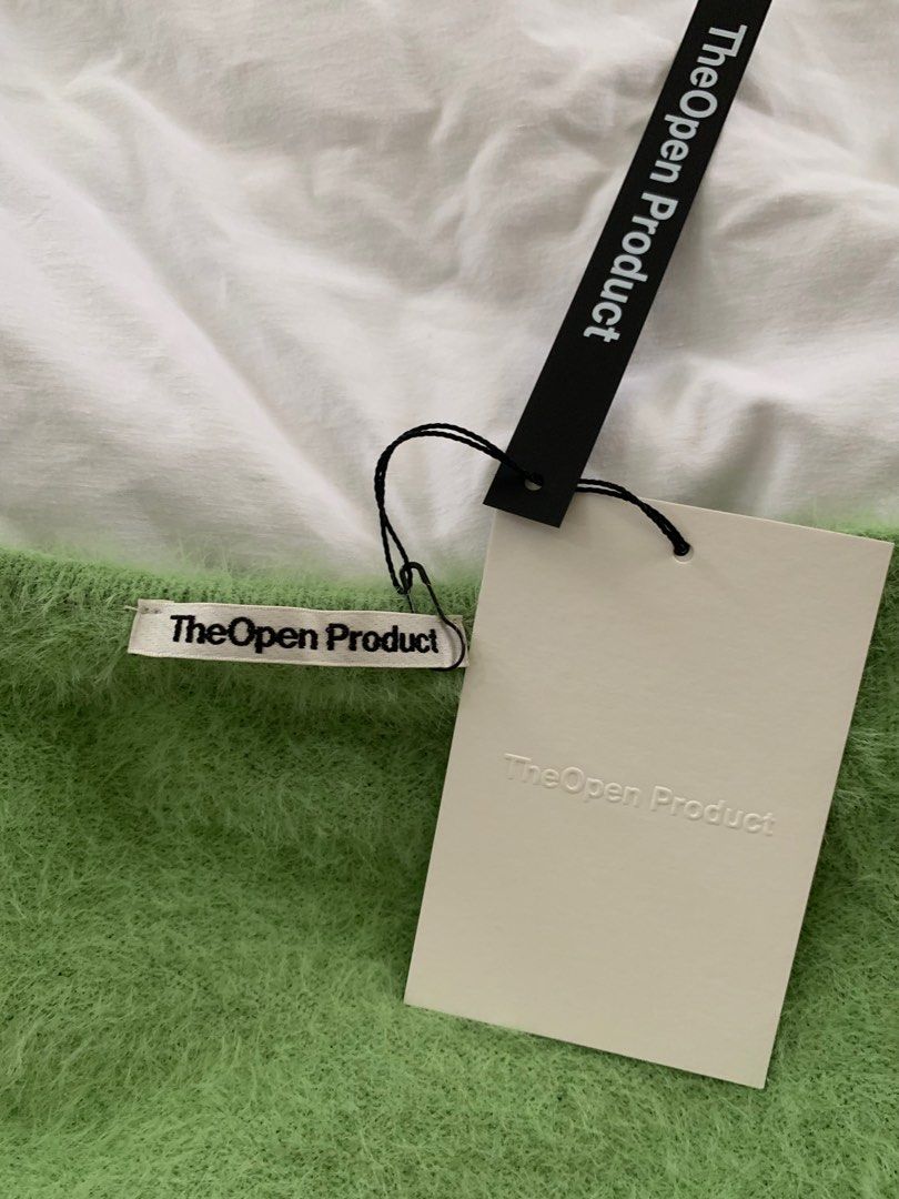 Theopen Product Green Bolero (Category: Others Tops) located in Quezon City. Submitted by bagelll18 (Listing ID 1218141132, Image 3). Description: Theopen Product Hairy Knit Shrug - One Size Brand new with tags Sold for USD115 on SSENSE🥲 Free SF thru gogoexpress See photos for details .