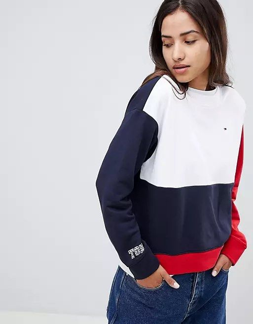Colour block tommy online hilfiger