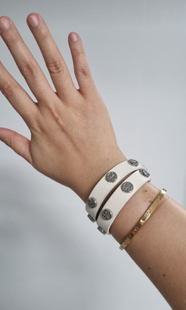 Tory burch leather best sale wrap bracelet