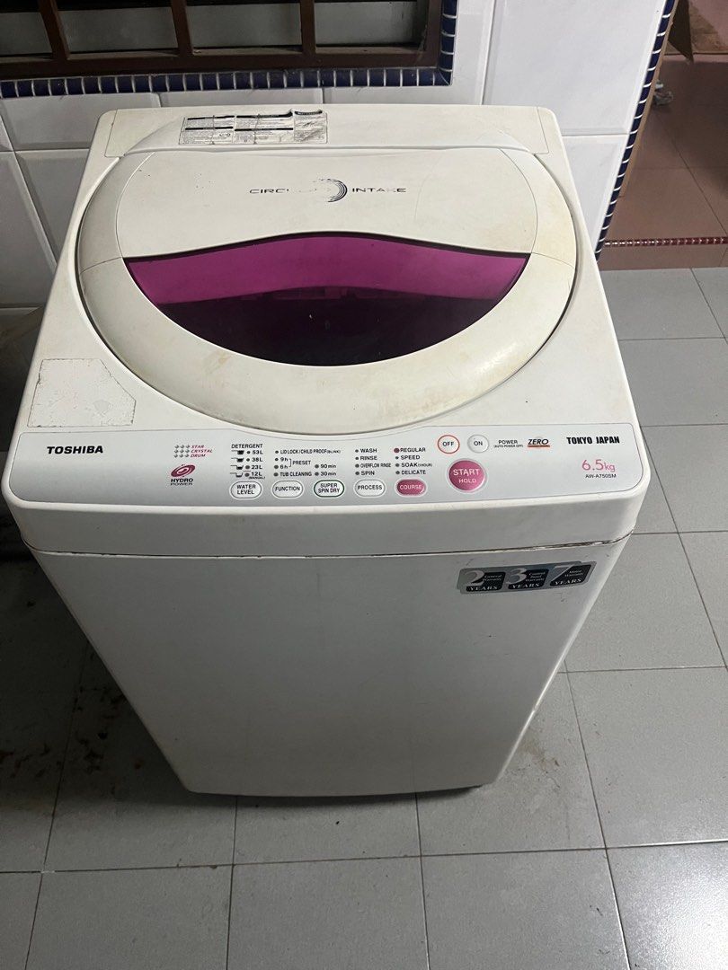 Toshiba Washing Machine 6.5kg, TV & Home Appliances, Washing Machines