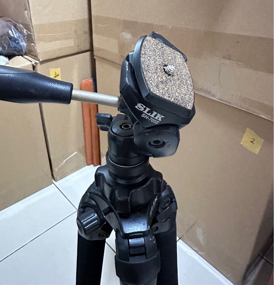 USED SLIK Pro 400DX & SH705E Camera DSLR Tripod Quick Release