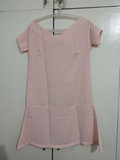 Vanessa Matsunaga X AVA Drop Waist V-Neck A-Line Dress