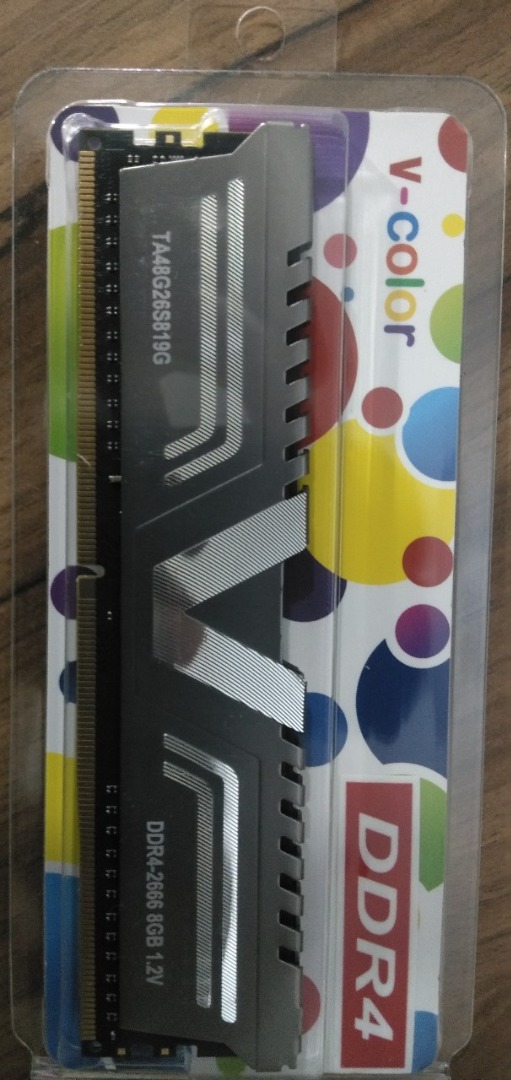 V-COLOR 8GB-DDR4 2666MHz W/HEATSINK MEMMORY, Computers & Tech, Parts ...