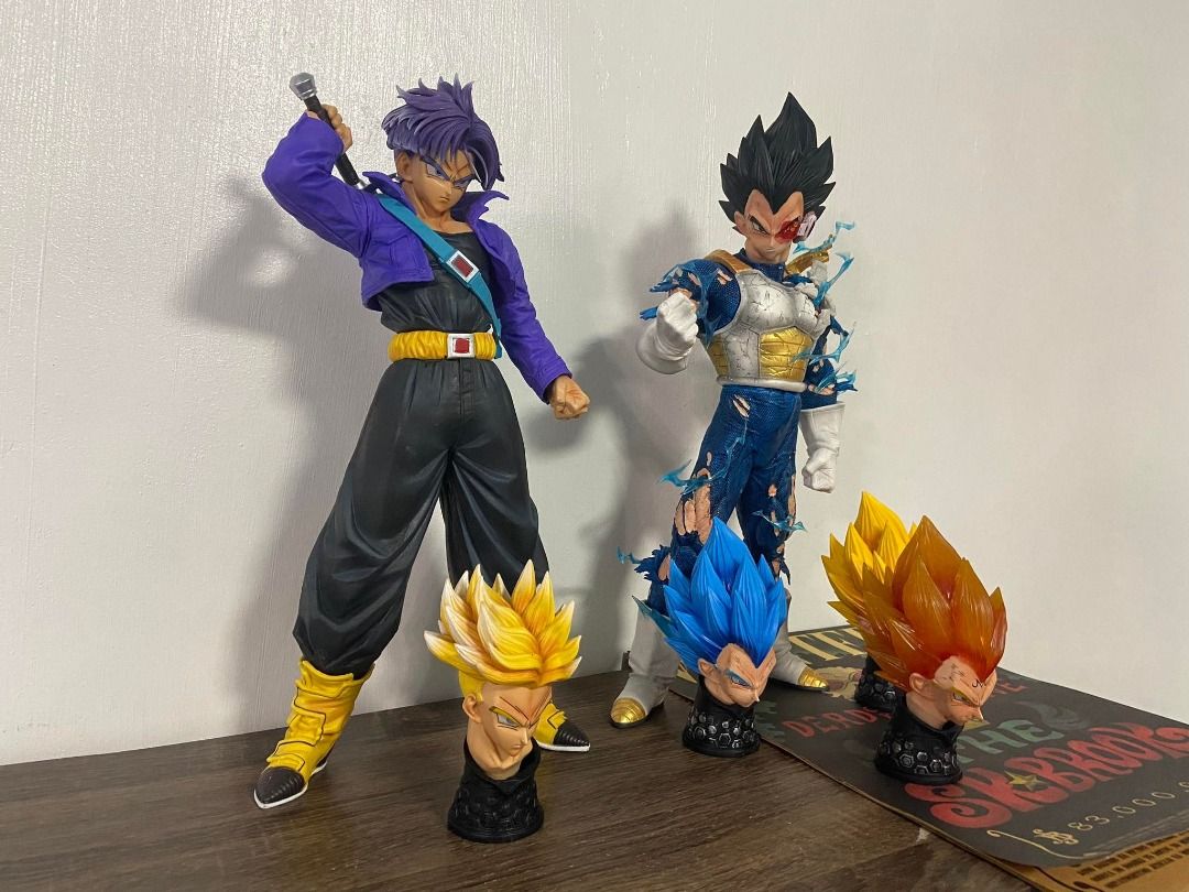 VEGETA AND TRUNKS BUNDLE HQKO FIGURE WITH YELLOW BOX 45 CM TALL ...