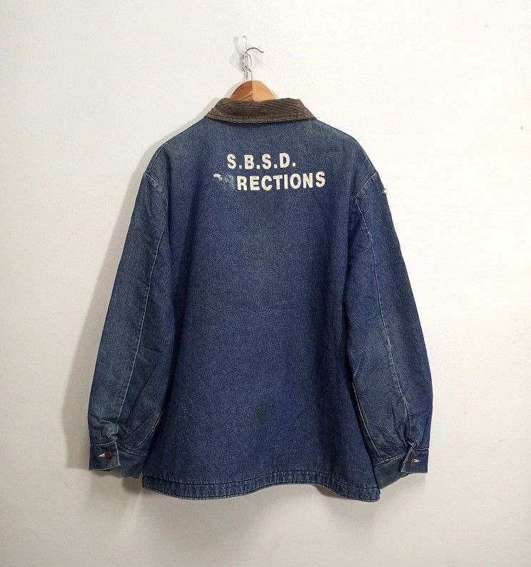 Vintage Big Ben ' S.B.S.D Corrections ' Inmate blanket chore jacket ...