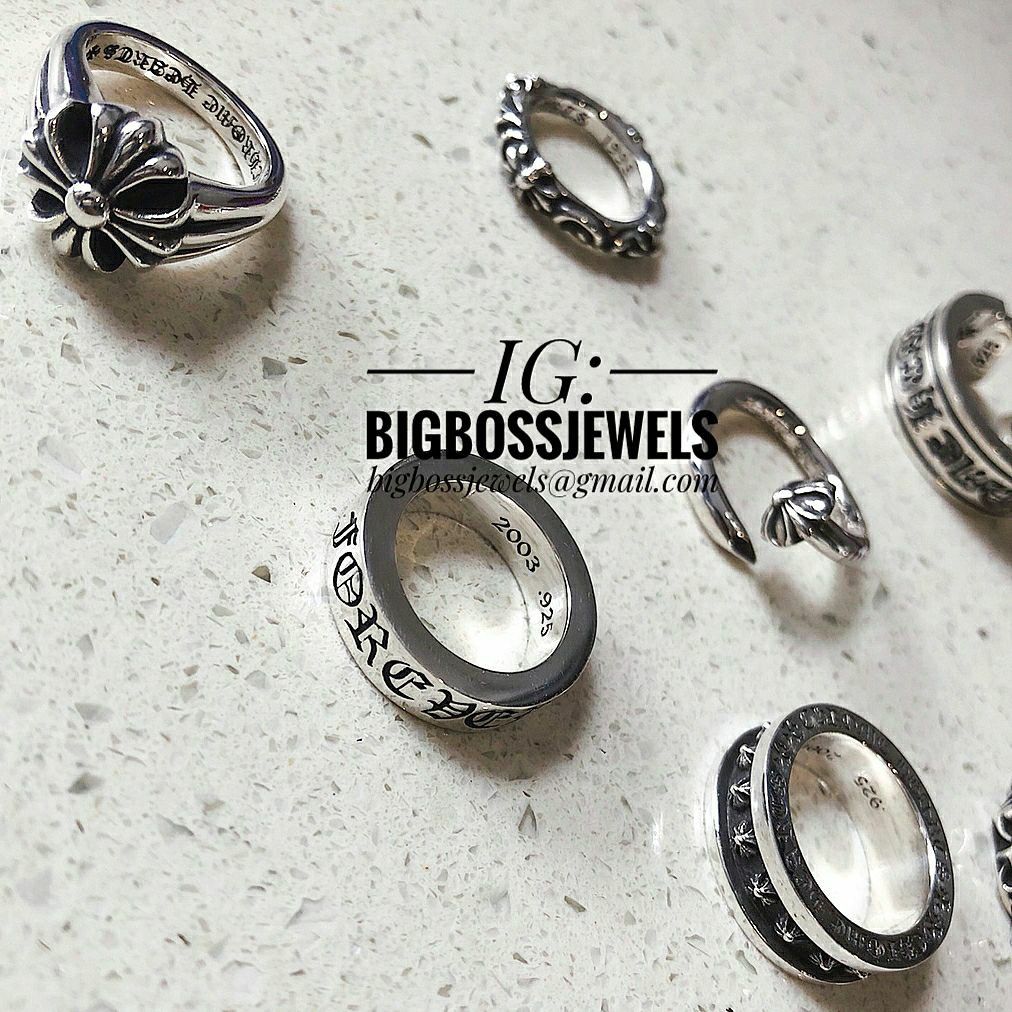 Chrome hearts couple ring top