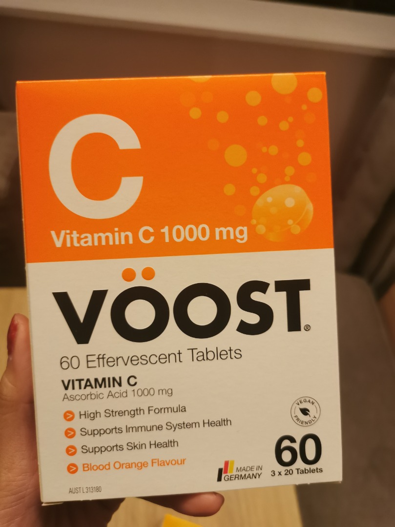 Voost Vitamin C (60 Tabs) Orange Flavour, Health & Nutrition, Health
