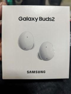 White Samsung Galaxy Buds 2 sealed.