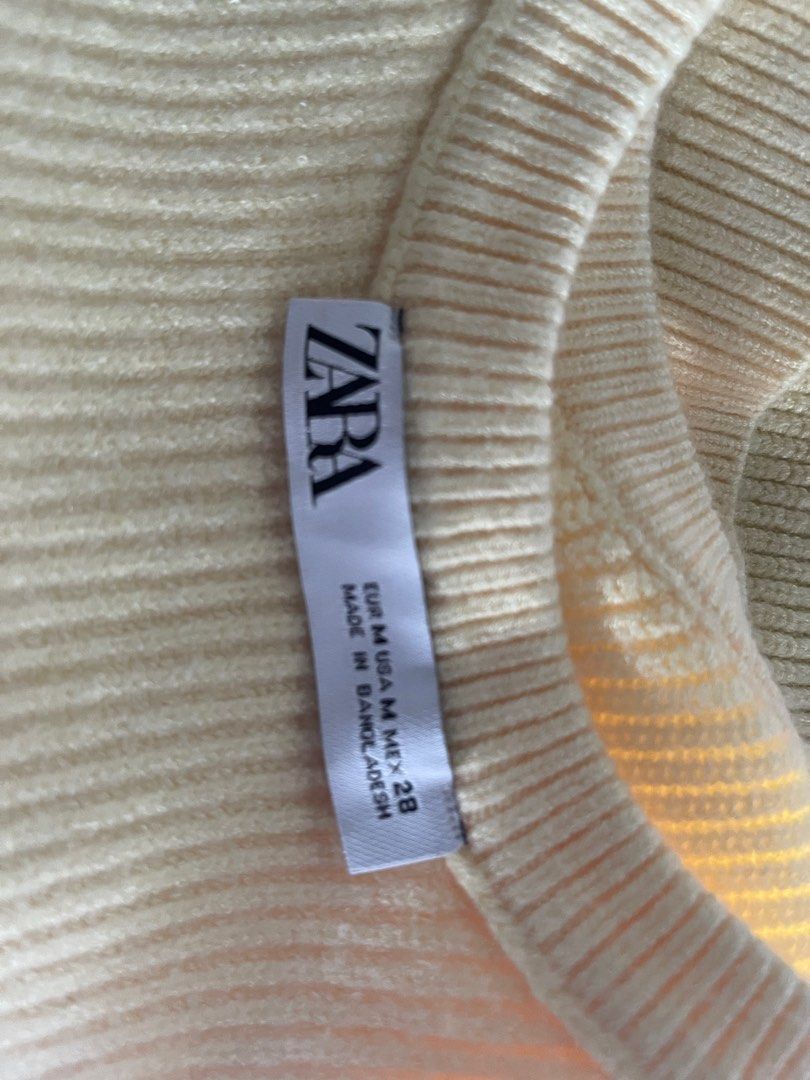 Zara Knit crop top (Category: Sleeveless) located in Liloan. Submitted by thebundlequeen (Listing ID 1218044402, Image 3). Description: > can fit up to Semi Large since its quite stretchy > no return no exchange > pls know your size before making an offer. > ships from cebu province > buy 3 and more items and sf is on me. > decluttering.