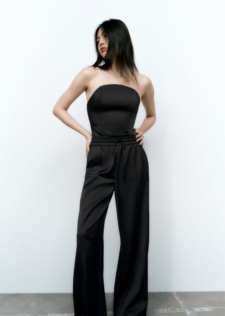 ON HAND Zara Satin Bodysuit (Category: Blouses) located in Manila. Submitted by cheps24 (Listing ID 1218072182, Image 1). Description: Ready to ship Size XS Color Black Orig price 1995 Sold out online and in stores 50% DP required to reserve Thank you!.