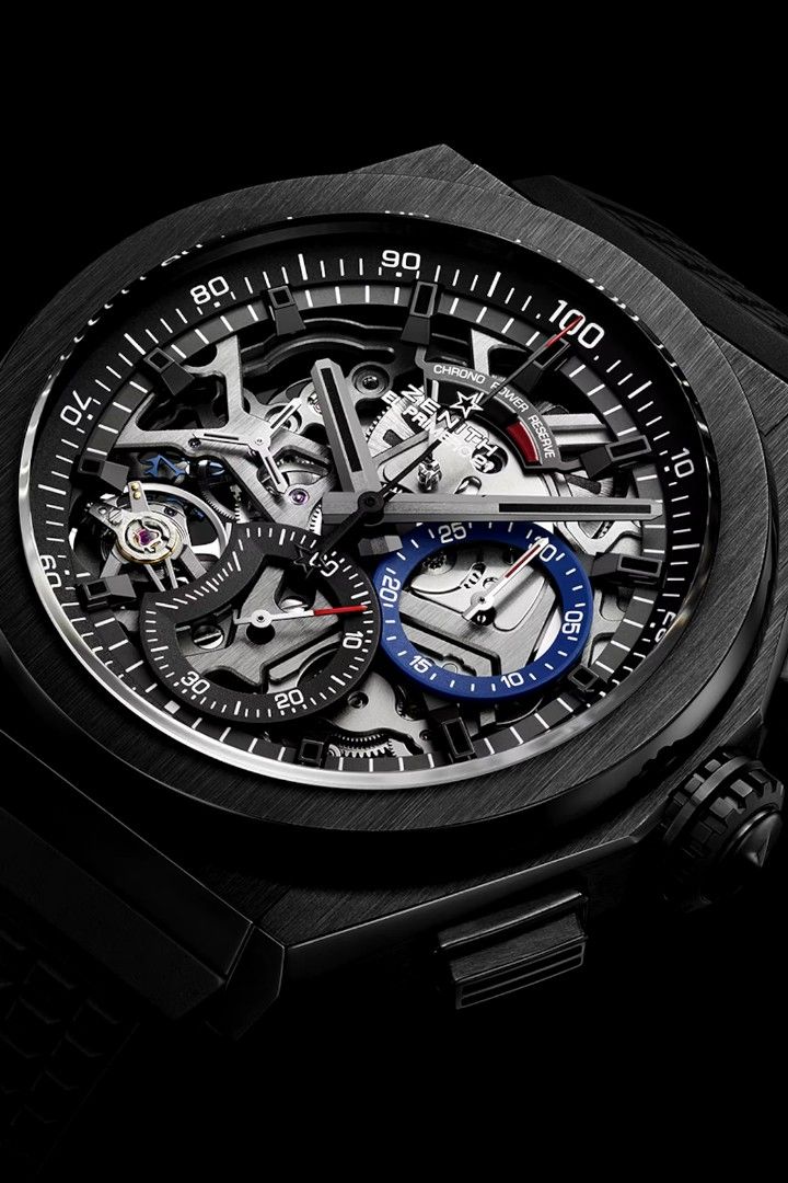 Zenith Defy 21 Black Ceramic Chronograph 44mm Luxury Watches on