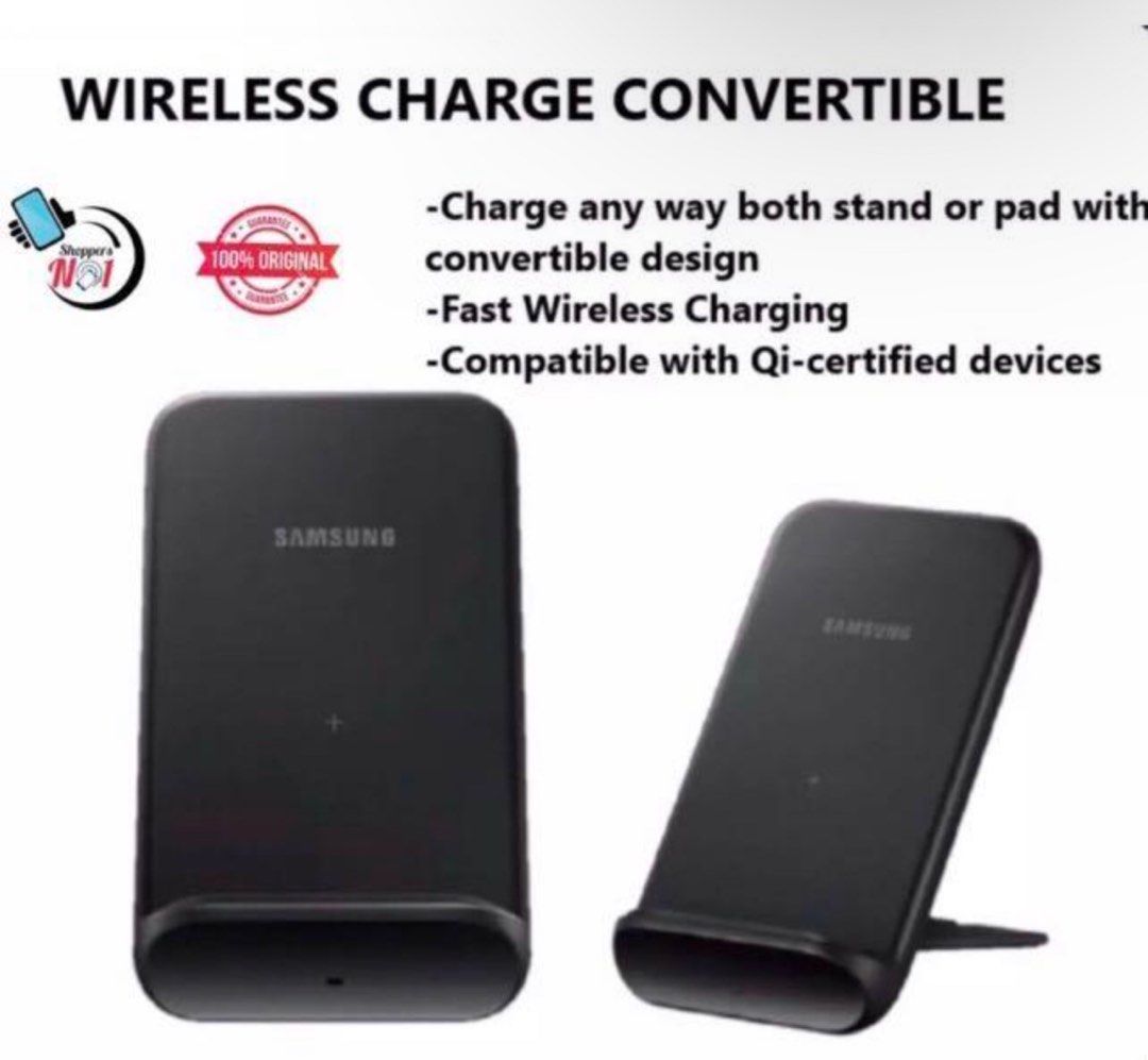 100% Original] Samsung Wireless Charger Convertible, Mobile Phones &  Gadgets, Mobile & Gadget Accessories, Other Mobile & Gadget Accessories on  Carousell