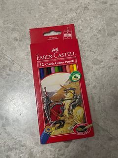 12 Coloured - Colour Pencils Faber Castell