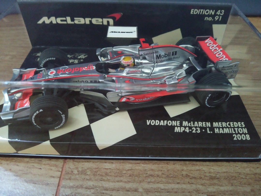 1:43 Minichamps Lewis Hamilton 2008 McLaren MP4/23, Hobbies & Toys