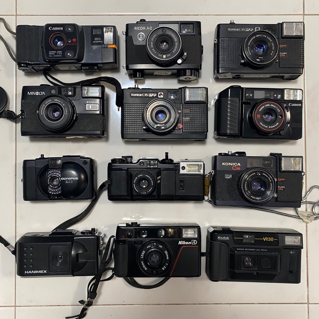 35mm film cameras Nikon Canon Olympus Kodak Konica Minolta, Photography