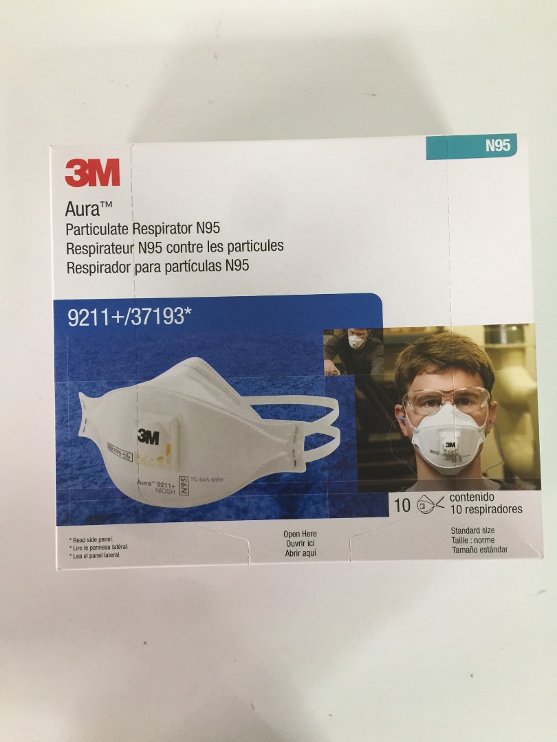 3M N95 masks (10pcs per box), Health & Nutrition, Face Masks & Face