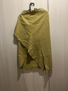 韓國 草綠長裙