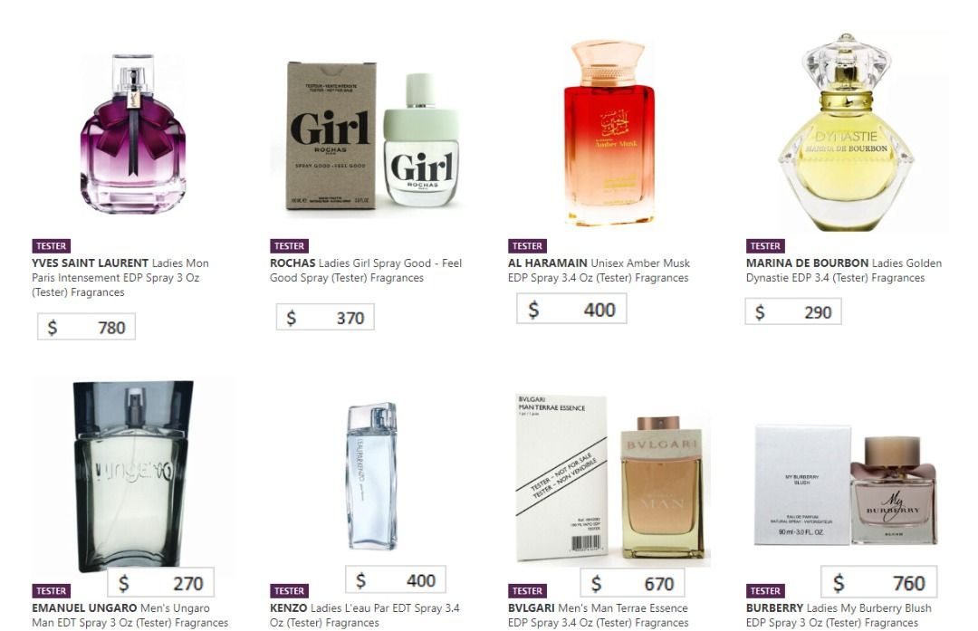 各款小眾沙龍/ 商業香水#tester #簡裝自用(2件起, 2件或以上可減$40