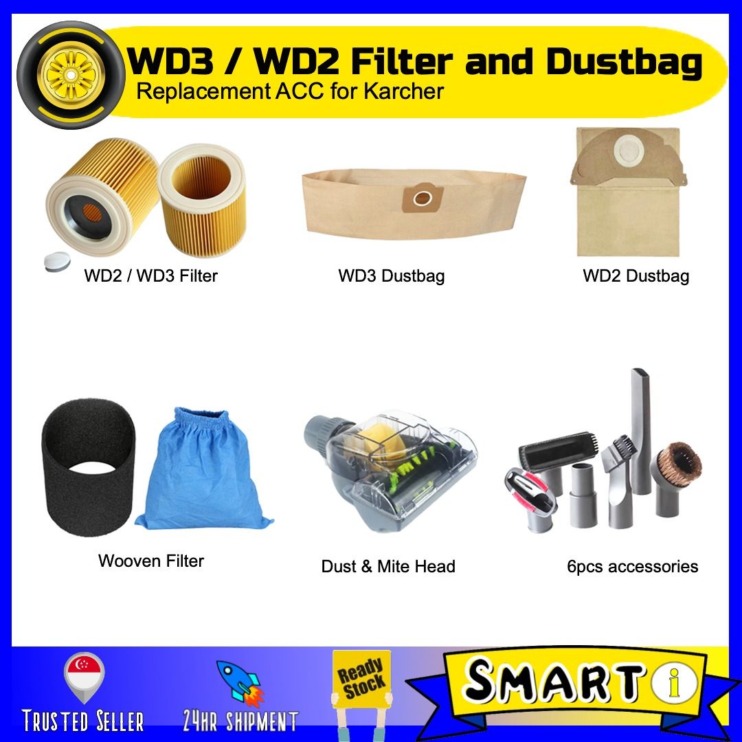 Karcher wd3 dust 2025 bag