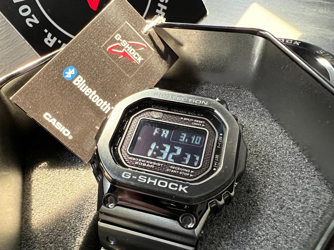 不議）全金屬× 藍牙× 電波CASIO卡西歐□ G-SHOCK □ 35周年紀念手錶GMW