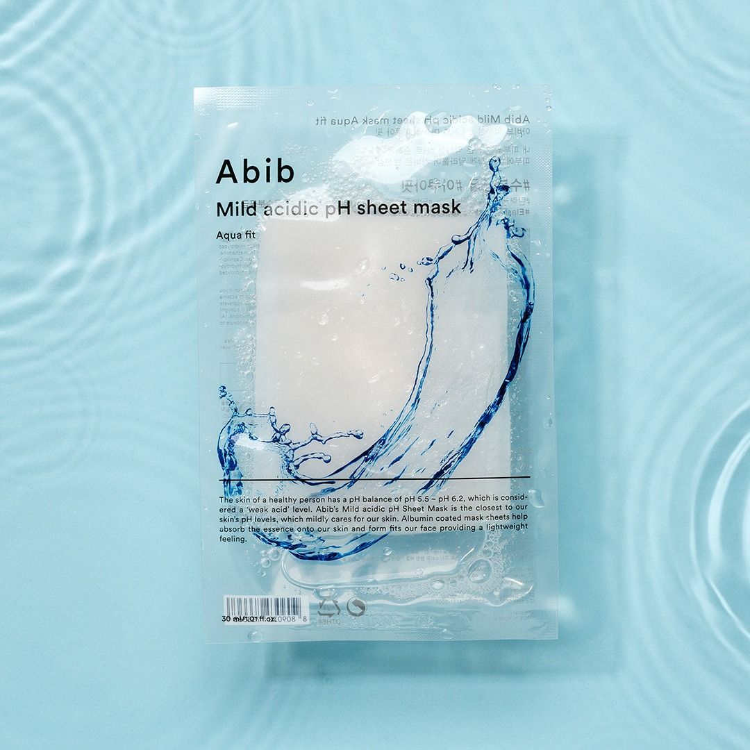 [Abib] Mild acidic pH sheet mask Aqua fit, Beauty & Personal Care, Face