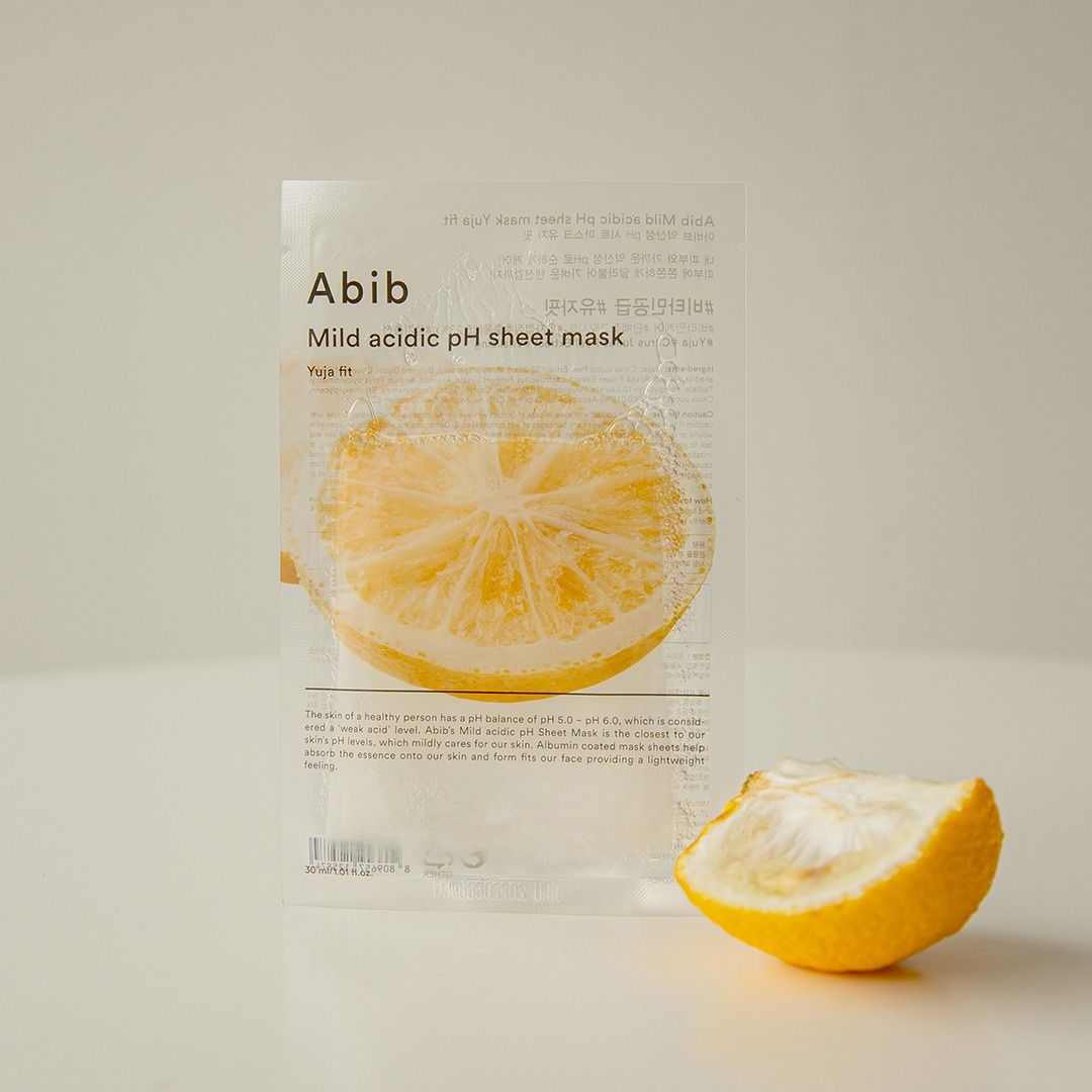 [Abib] Mild acidic pH sheet mask Yuja Fit, Beauty & Personal Care, Face