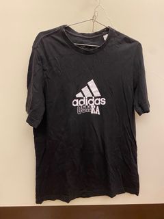 adidas 短袖 黑 M