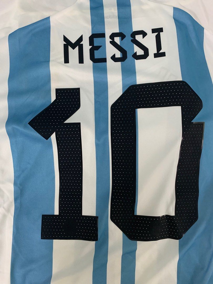 Adidas Argentina 2022-2023 3-Star Lionel Messi #10 Home