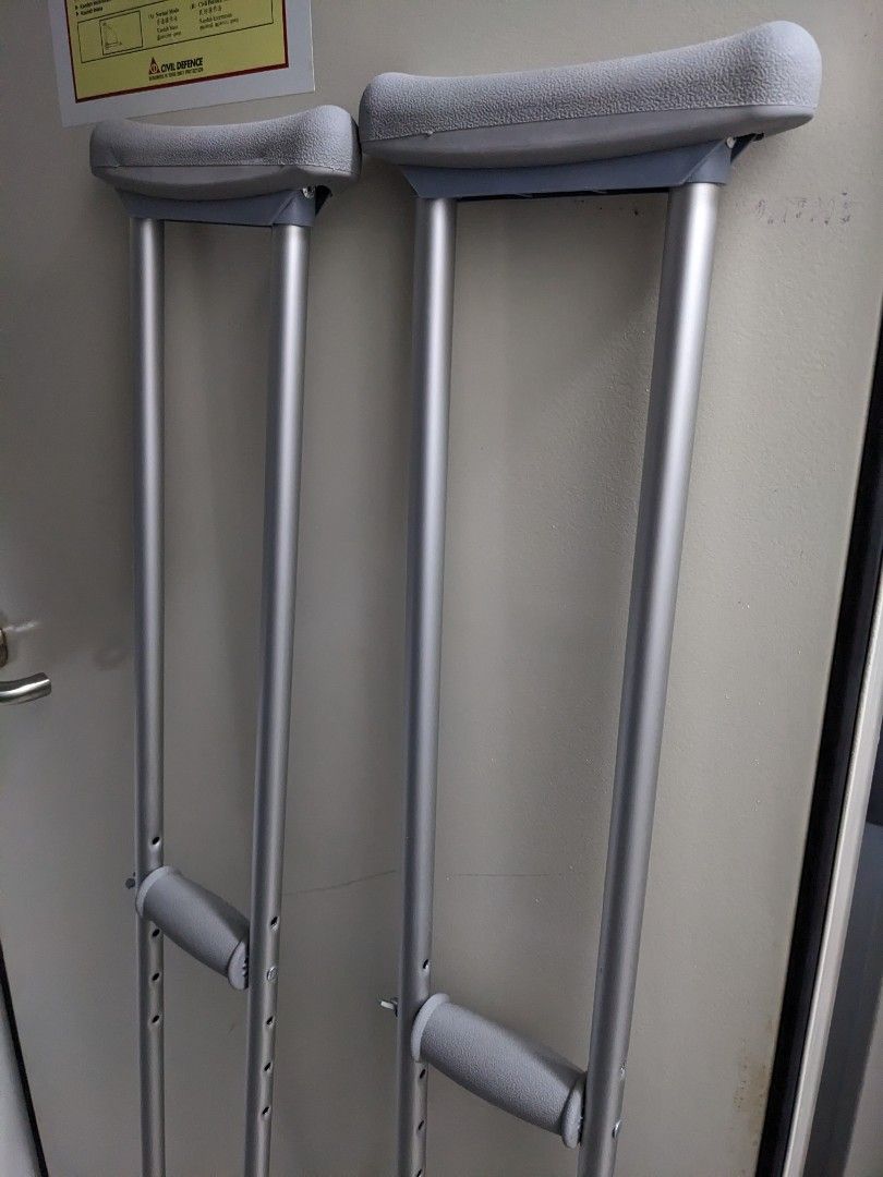 Adult Tall Crutches, Health & Nutrition, Medical Supplies & Tools on